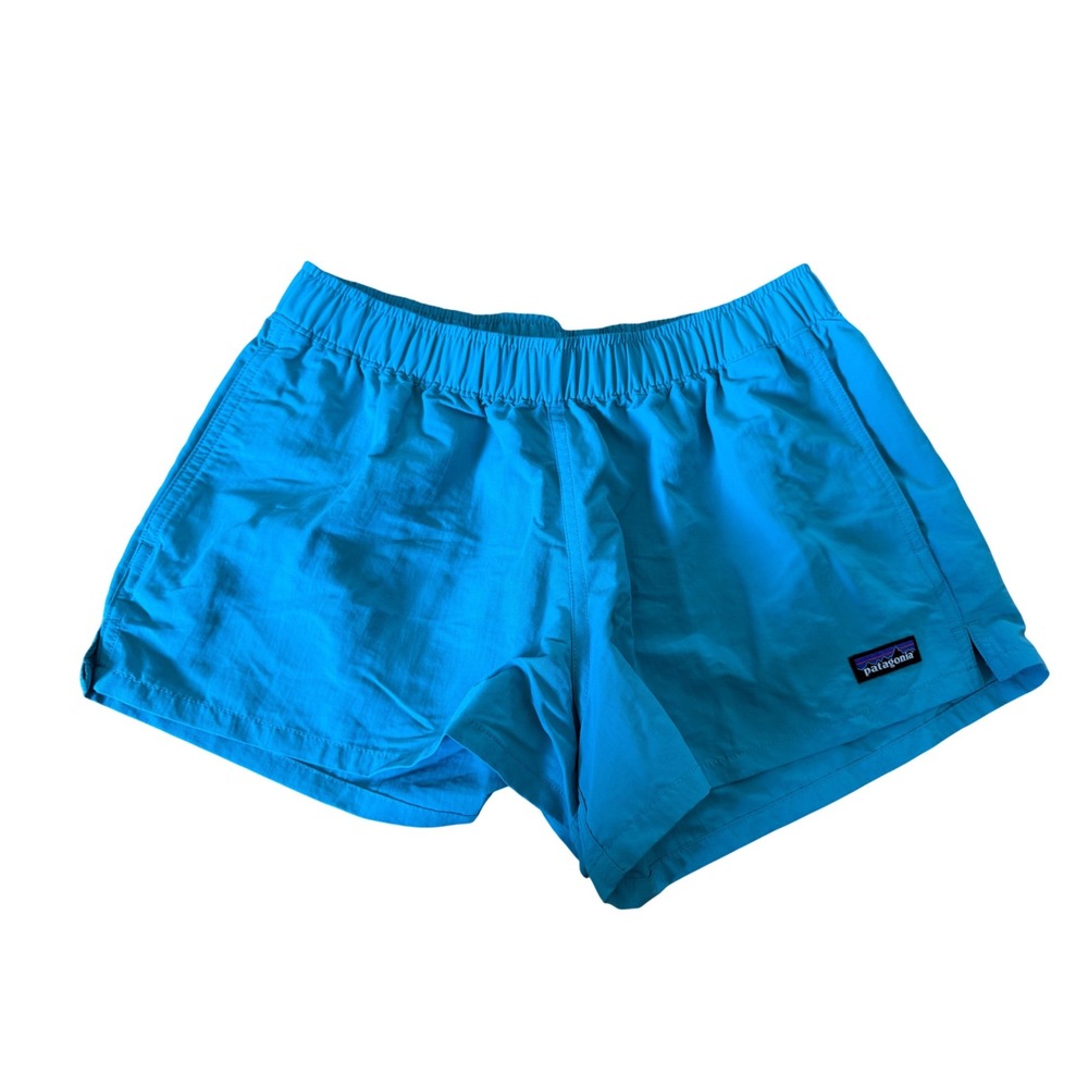 Patagonia Baggies Shorts Womens XS Turquoise Blue Recycled Nylon Water Hiking